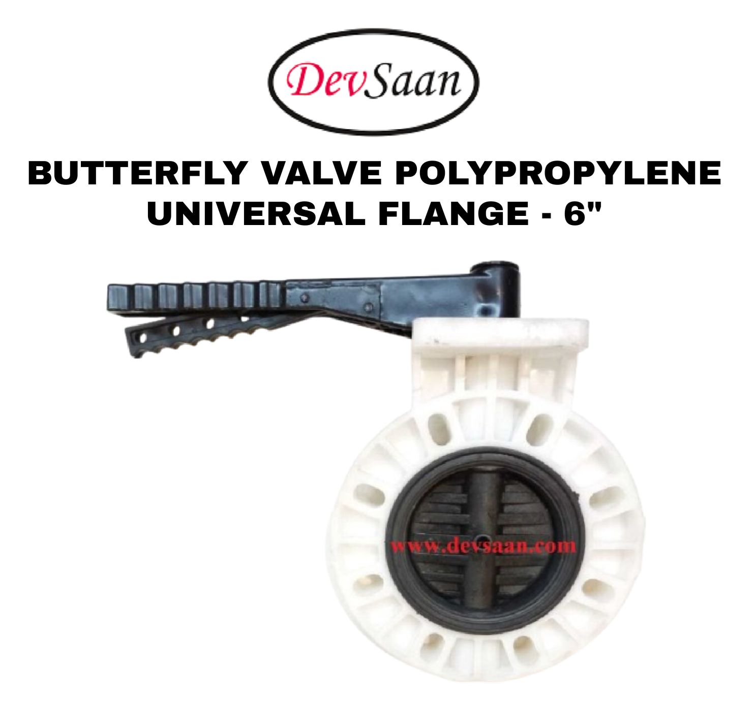 Butterfly Valve Polypropylene 6" Flange Universal Standard Butterfly Valve Polypropylene 6" Flange Universal Standard