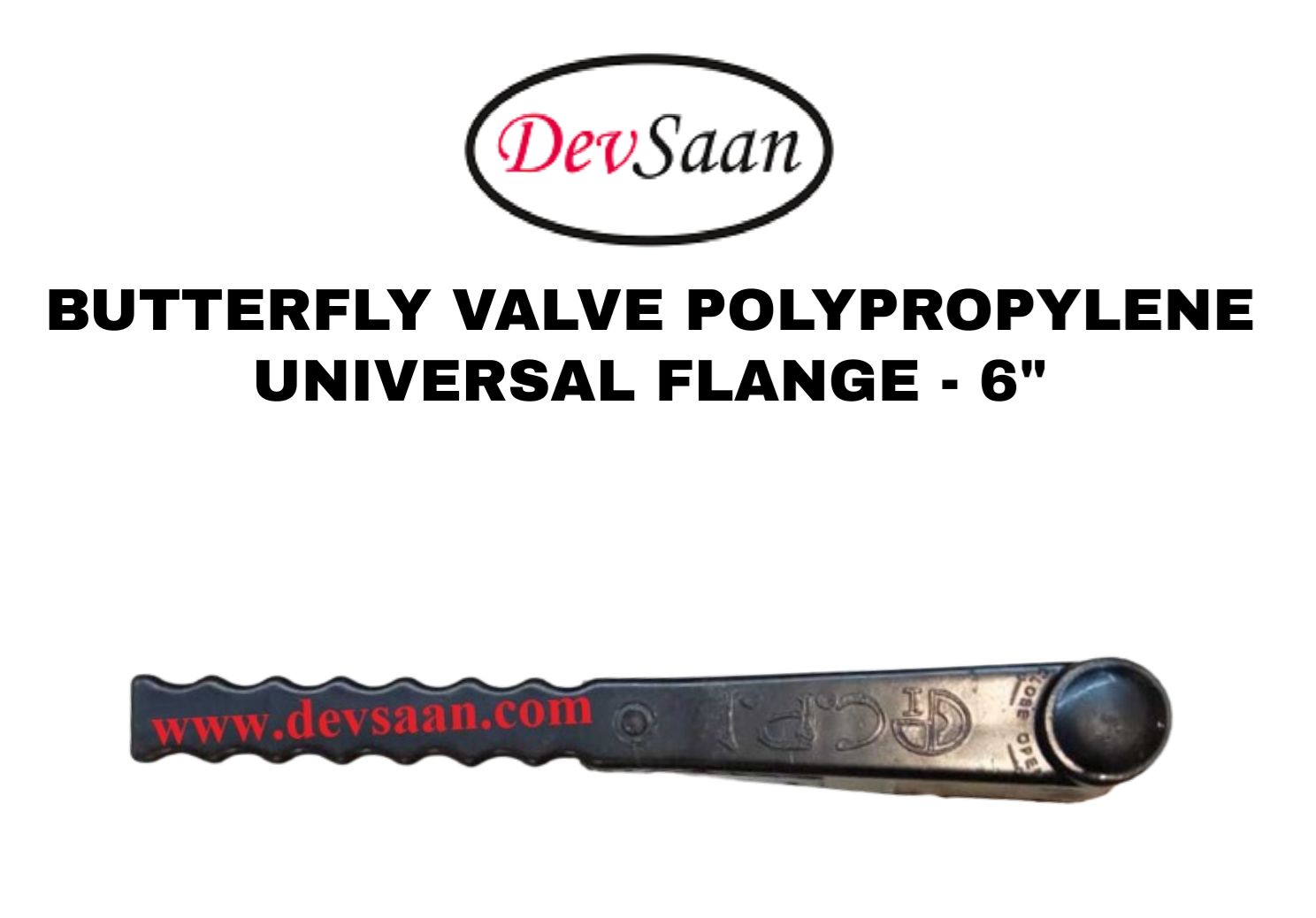 Butterfly Valve Polypropylene 6" Flange Universal Standard