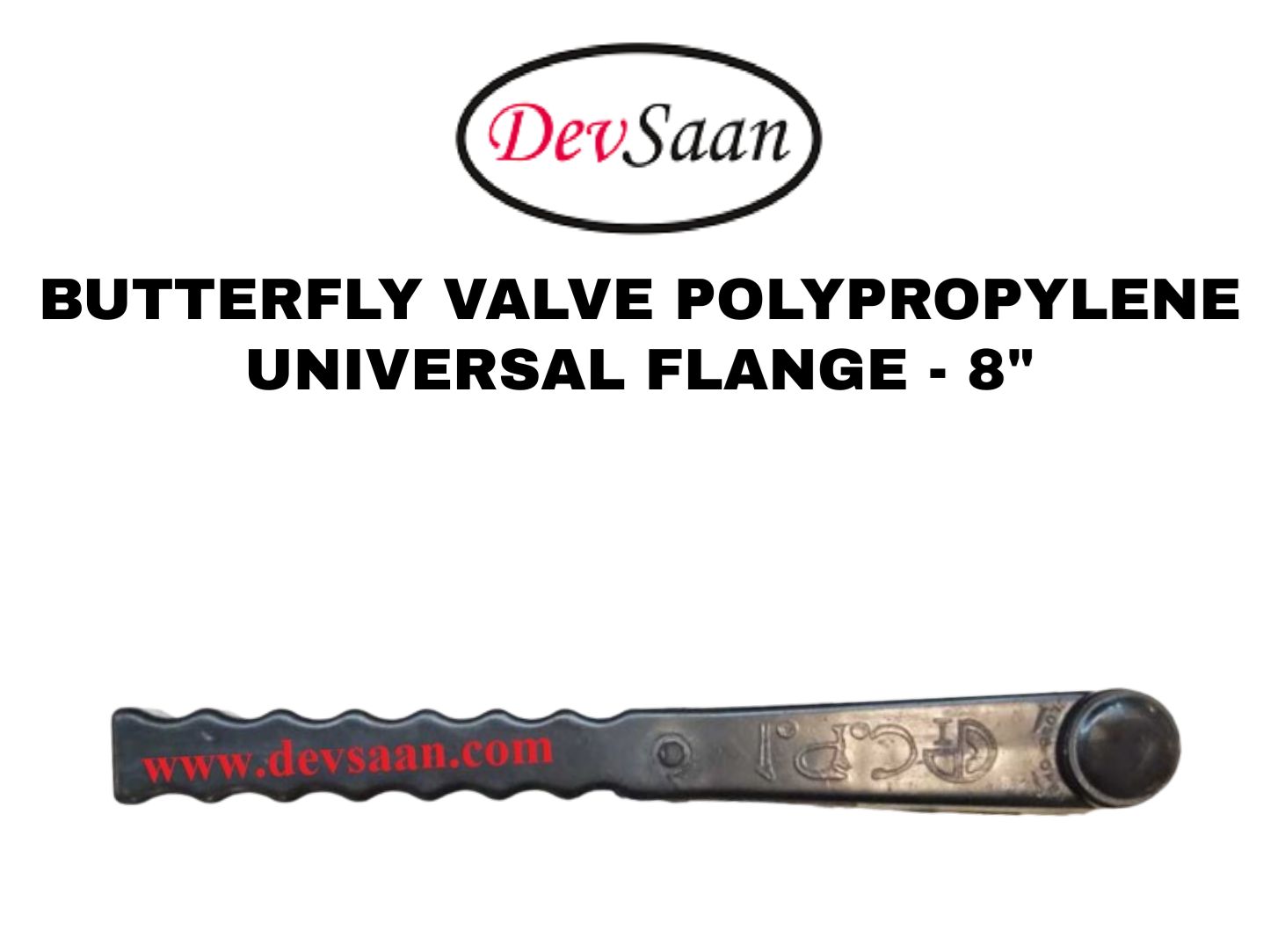 Butterfly Valve Polypropylene 8" Flange Universal Standard