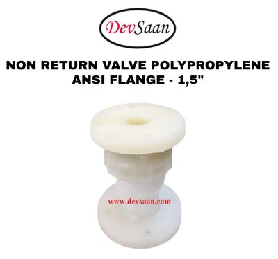 Non Return Valve Polypropylene 1,5" x 1,5" Flange ANSI B.16.5 Class #150