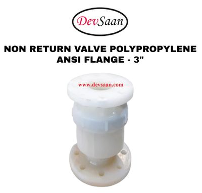Non Return Valve Polypropylene 3" x 3" Flange ANSI B.16.5 Class #150