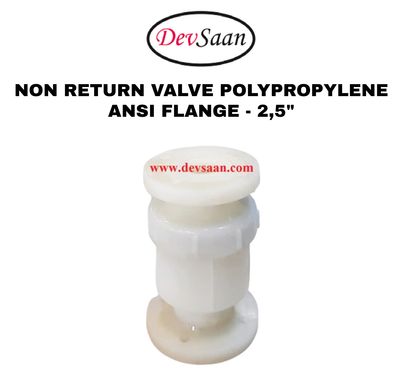 Non Return Valve Polypropylene 2,5" x 2,5" Flange ANSI B.16.5 Class #150