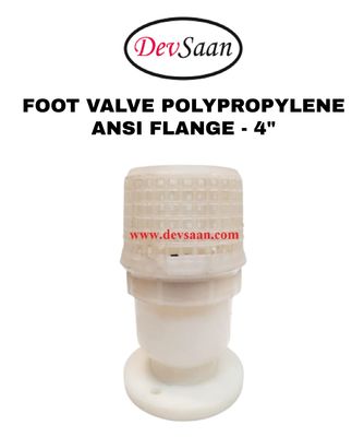 Foot Valve Polypropylene 4" Flange ANSI B.16.5 Class #150
