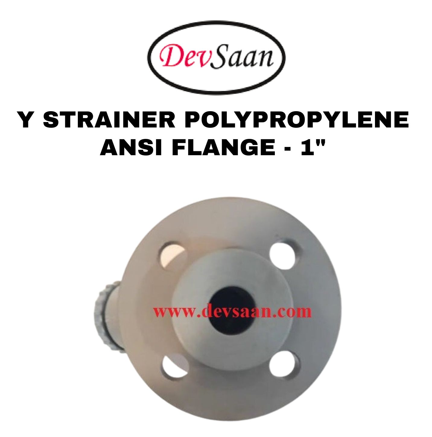 Y Strainer PP 1" x 1" Flange ANSI B.16.5 Class #150