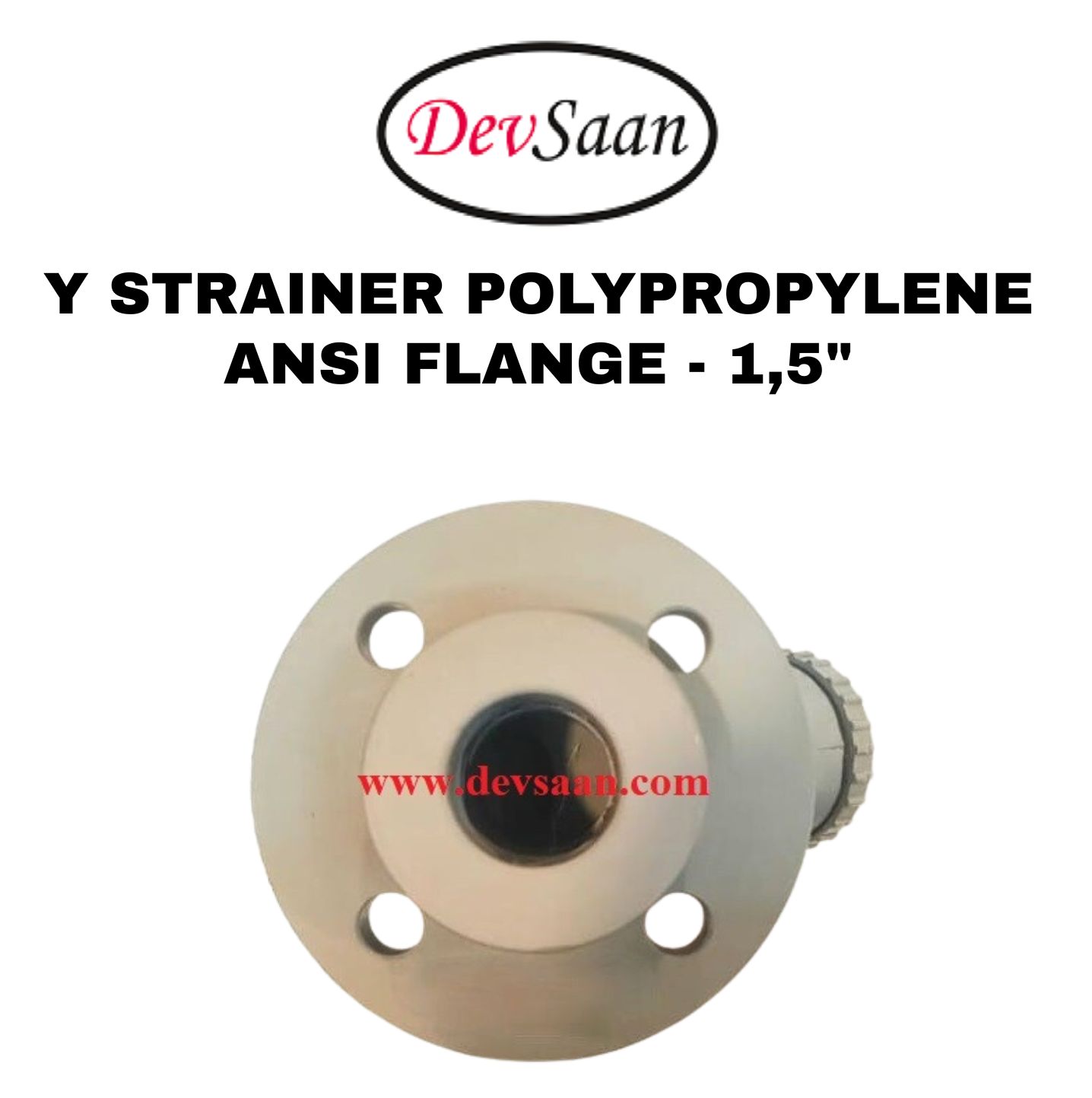 Y Strainer PP 1,5" x 1,5" Flange ANSI B.16.5 Class #150