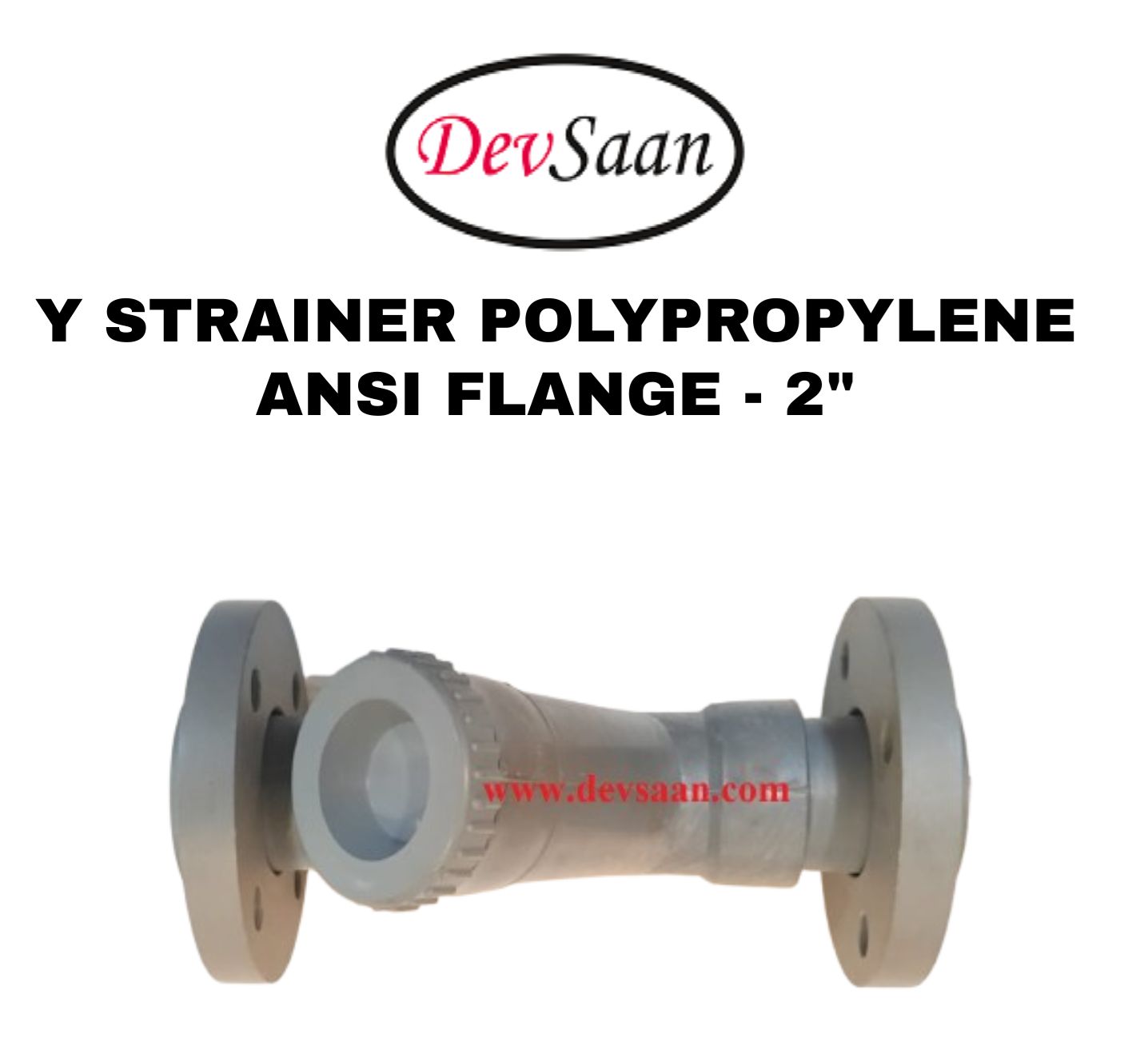 Y Strainer PP 2" x 2" Flange ANSI B.16.5 Class #150