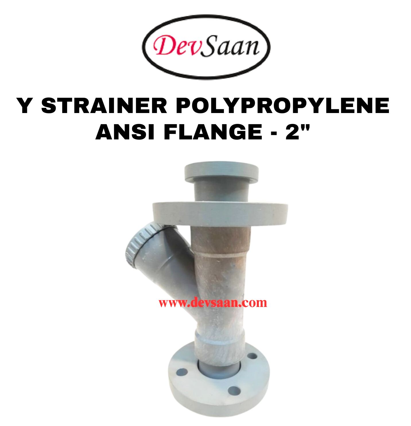 Y Strainer PP 2" x 2" Flange ANSI B.16.5 Class #150
