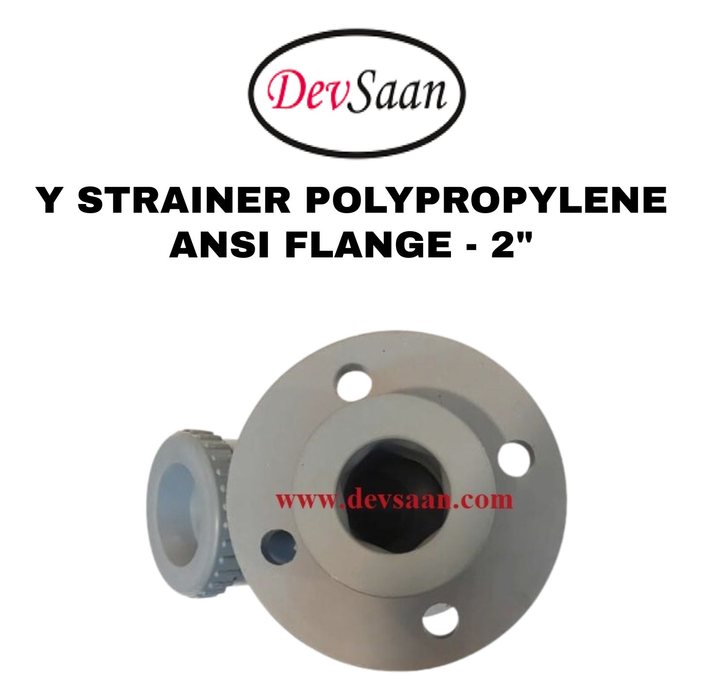 Y Strainer PP 2" x 2" Flange ANSI B.16.5 Class #150