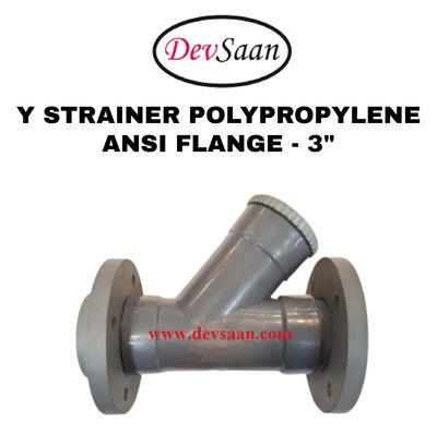 Y Strainer PP 3" x 3" Flange ANSI B.16.5 Class #150