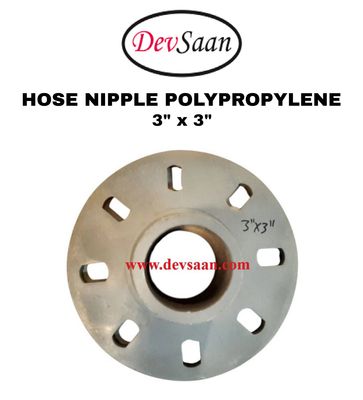 Hose Nipple Polypropylene 3" x 3"