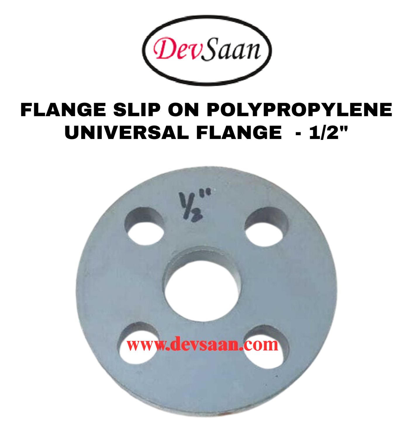 Flange Slip On Polypropylene 1/2"