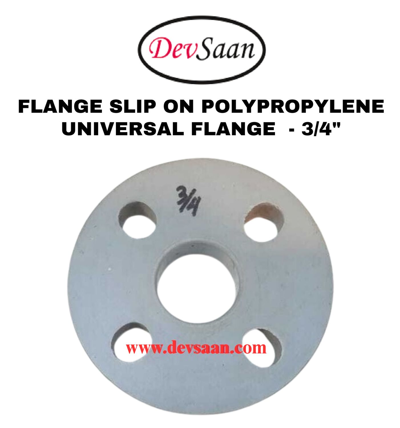 Flange Slip On Polypropylene 3/4"