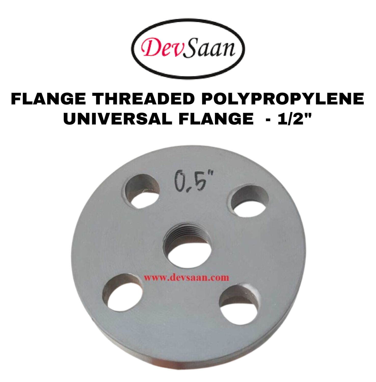 Flange Threaded Polypropylene 1/2"