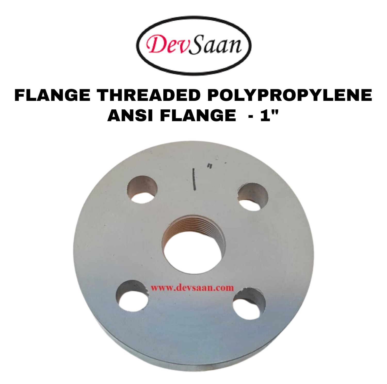 Flange Threaded Polypropylene 1"