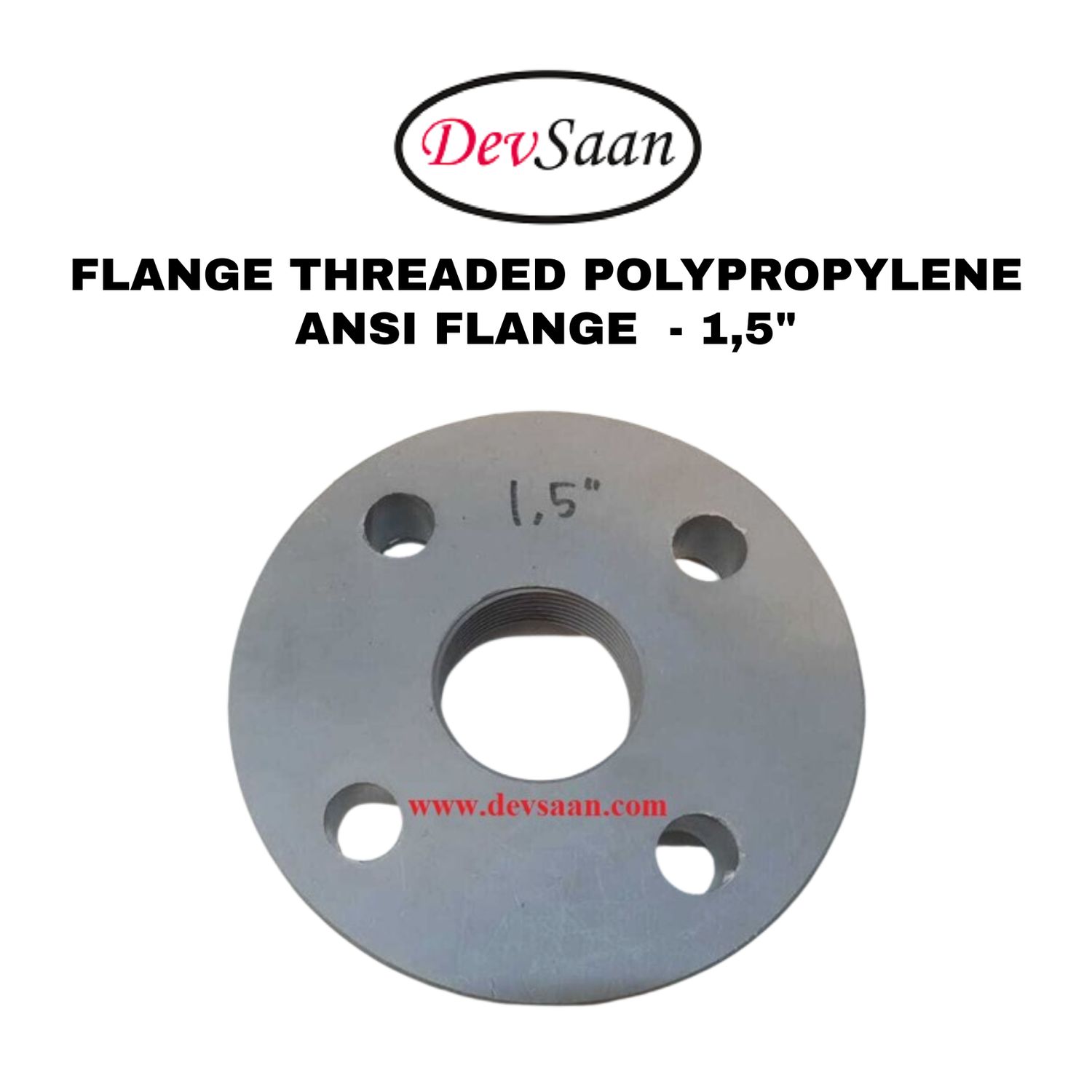 Flange Threaded Polypropylene 1,5"