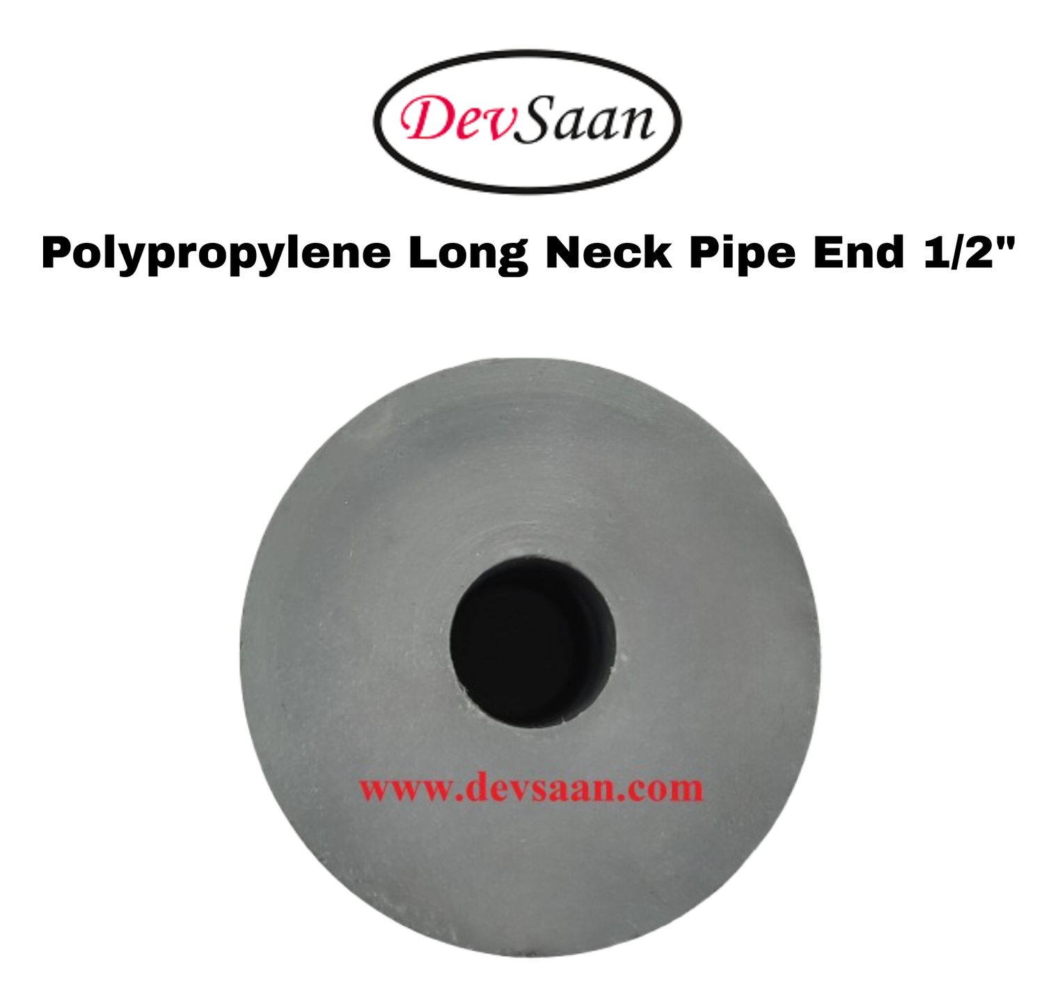 Polypropylene Long Neck Pipe End 1/2"