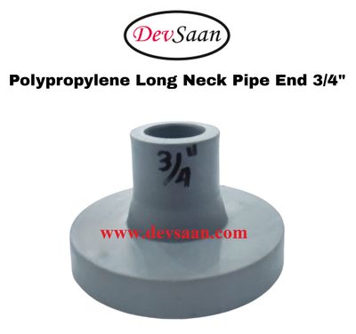 Polypropylene Long Neck Pipe End 3/4"