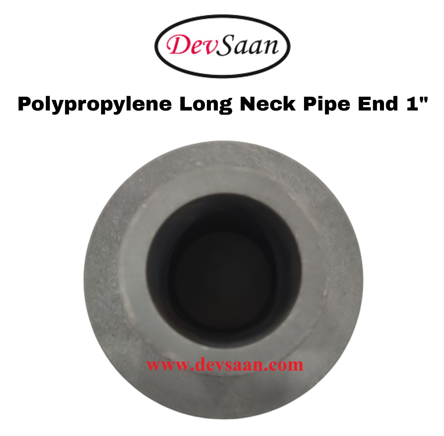 Polypropylene Long Neck Pipe End 1"