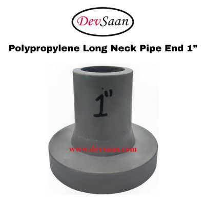 Polypropylene Long Neck Pipe End 1"