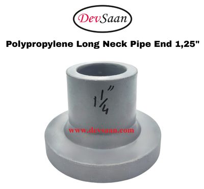 Polypropylene Long Neck Pipe End 1,25"