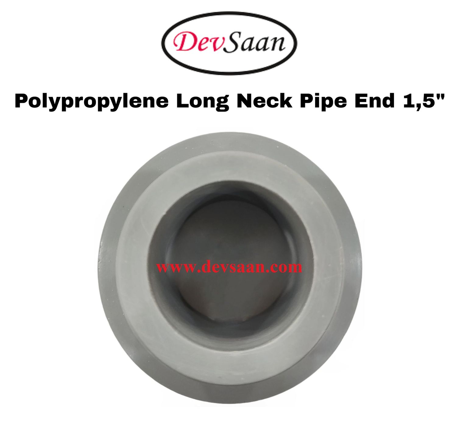 Polypropylene Long Neck Pipe End 1,5"