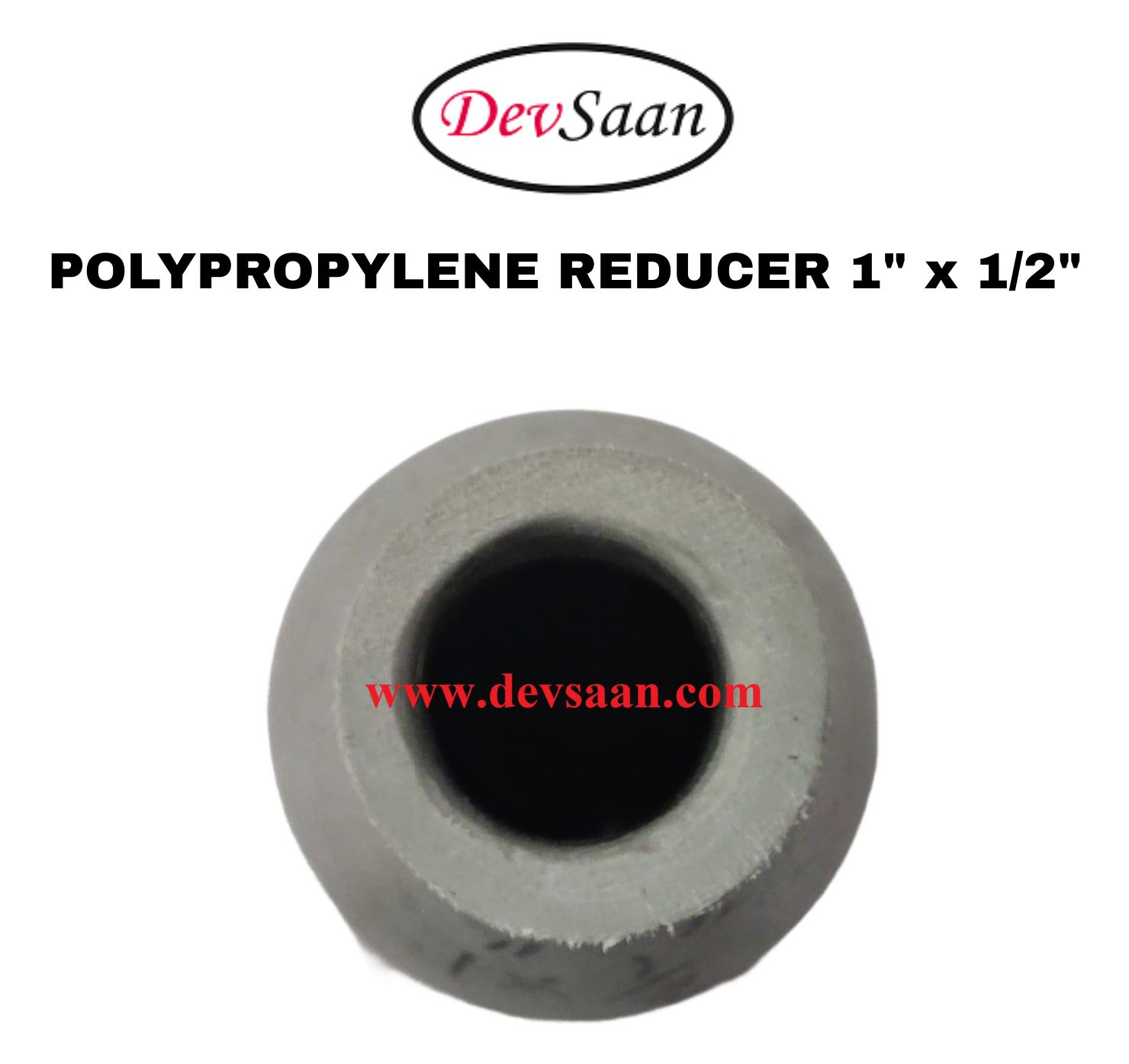 Polypropylene Reducer 1" x 1/2"