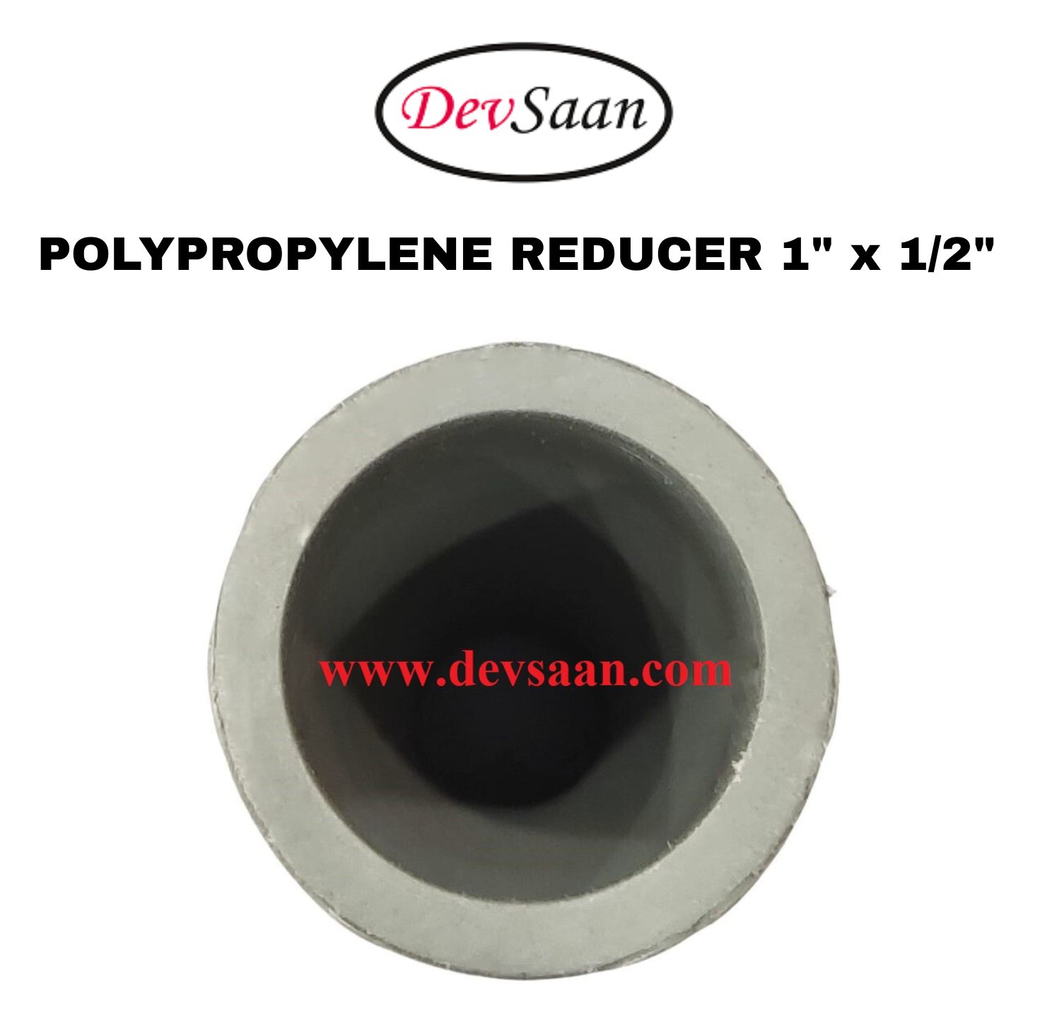 Polypropylene Reducer 1" x 1/2"
