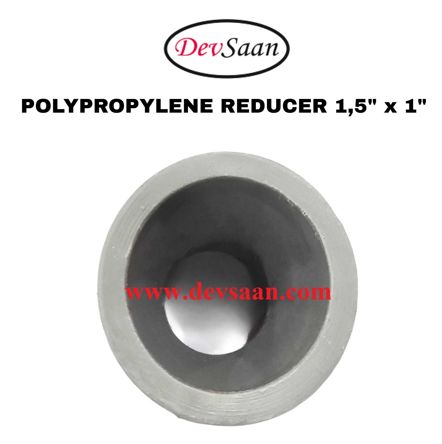 Polypropylene Reducer 1,5" x 1"