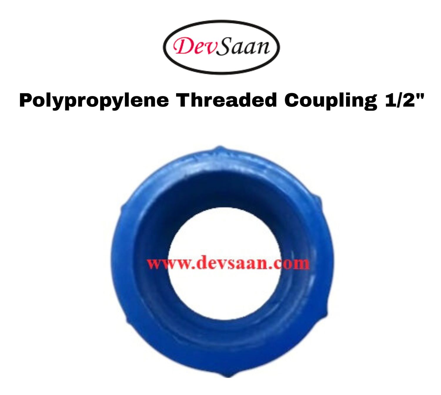 Polypropylene Threaded Coupling 1/2"