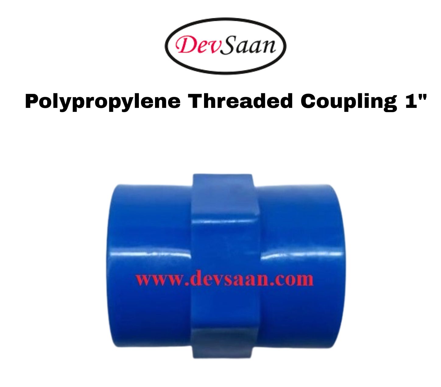 Polypropylene Threaded Coupling 1"