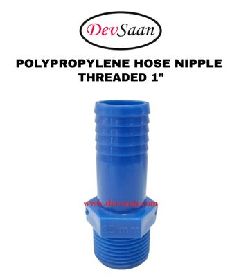 Polypropylene Hose Nipple Threaded 1"