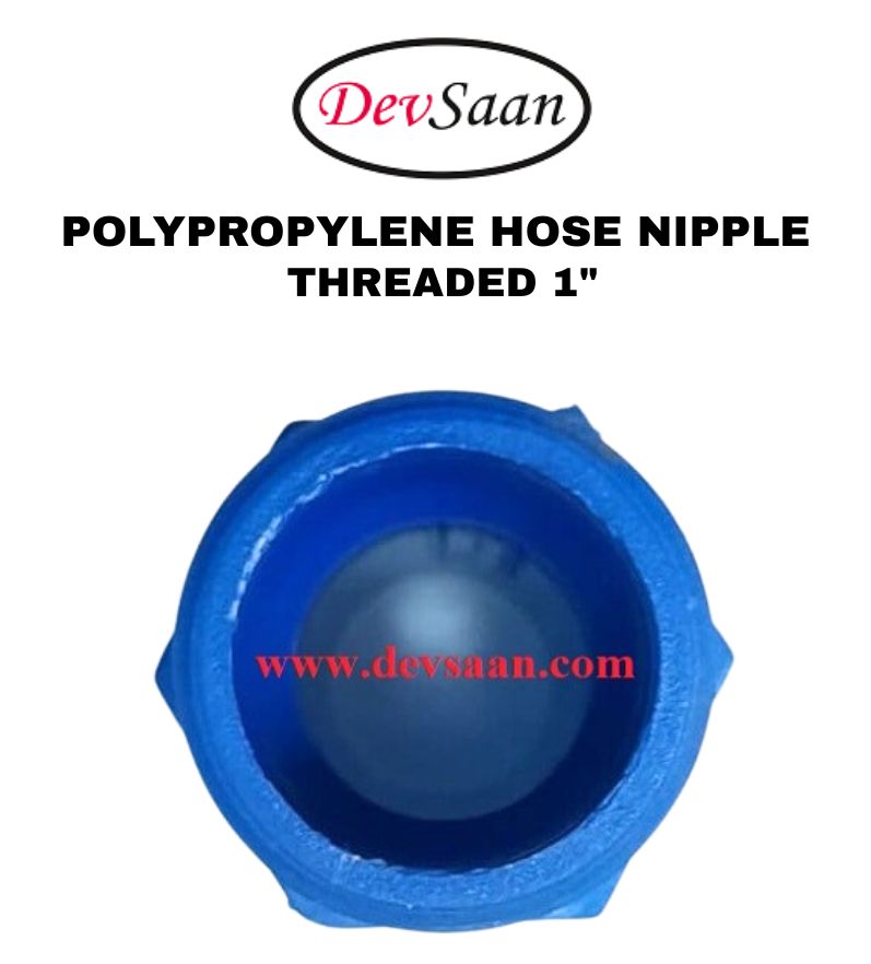 Polypropylene Hose Nipple Threaded 1"