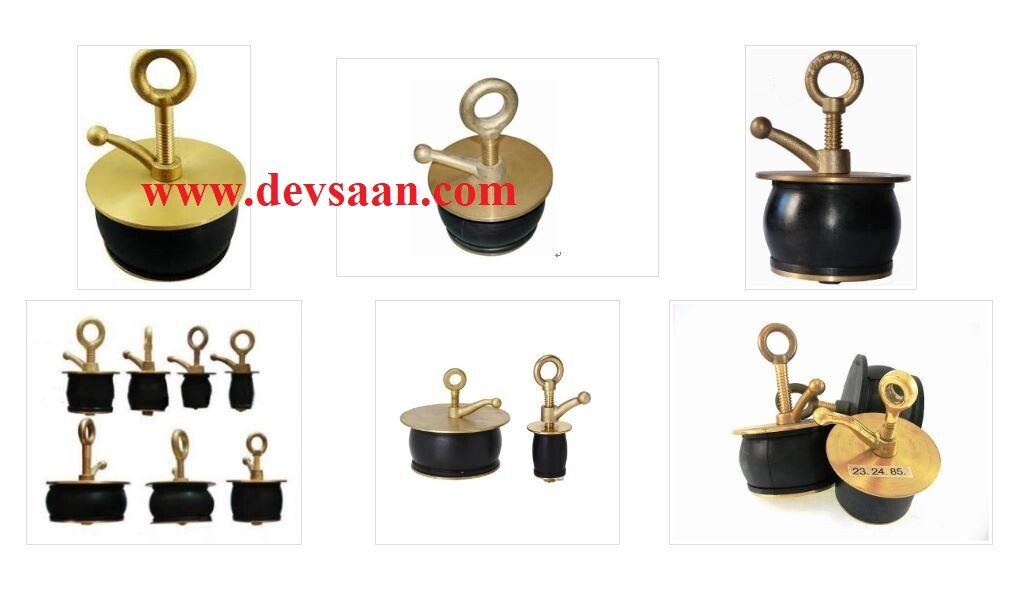 Brass Scupper plug 90 mm x 110 mm IMPA 23 24 85