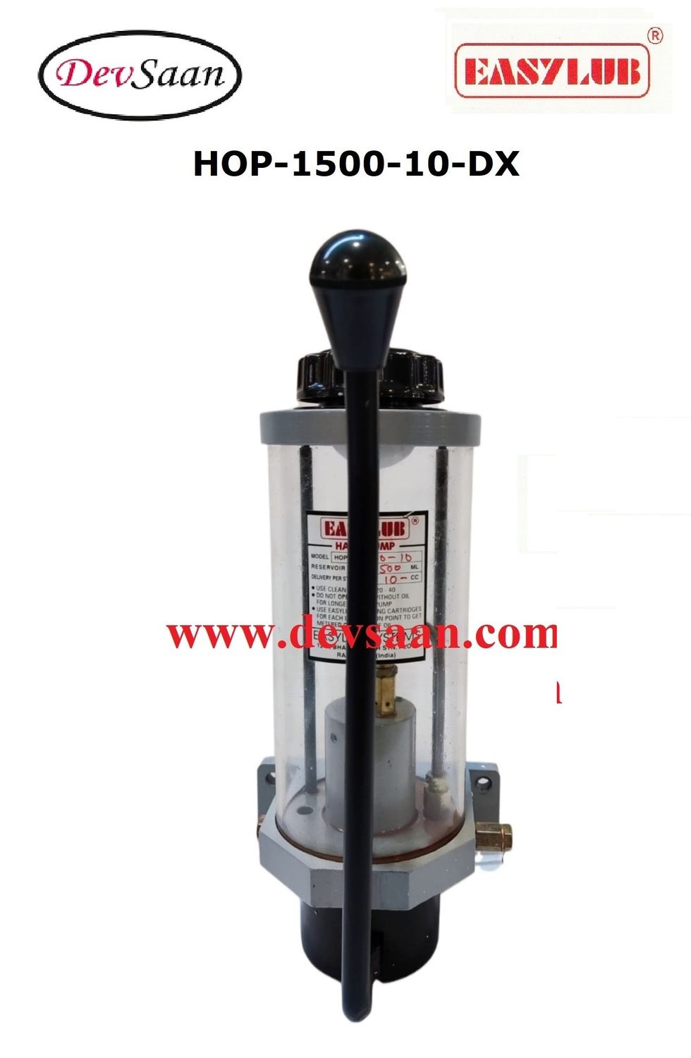 Lubrication Oil Pump HOP-1500-10-DX Pompa Oli Manual