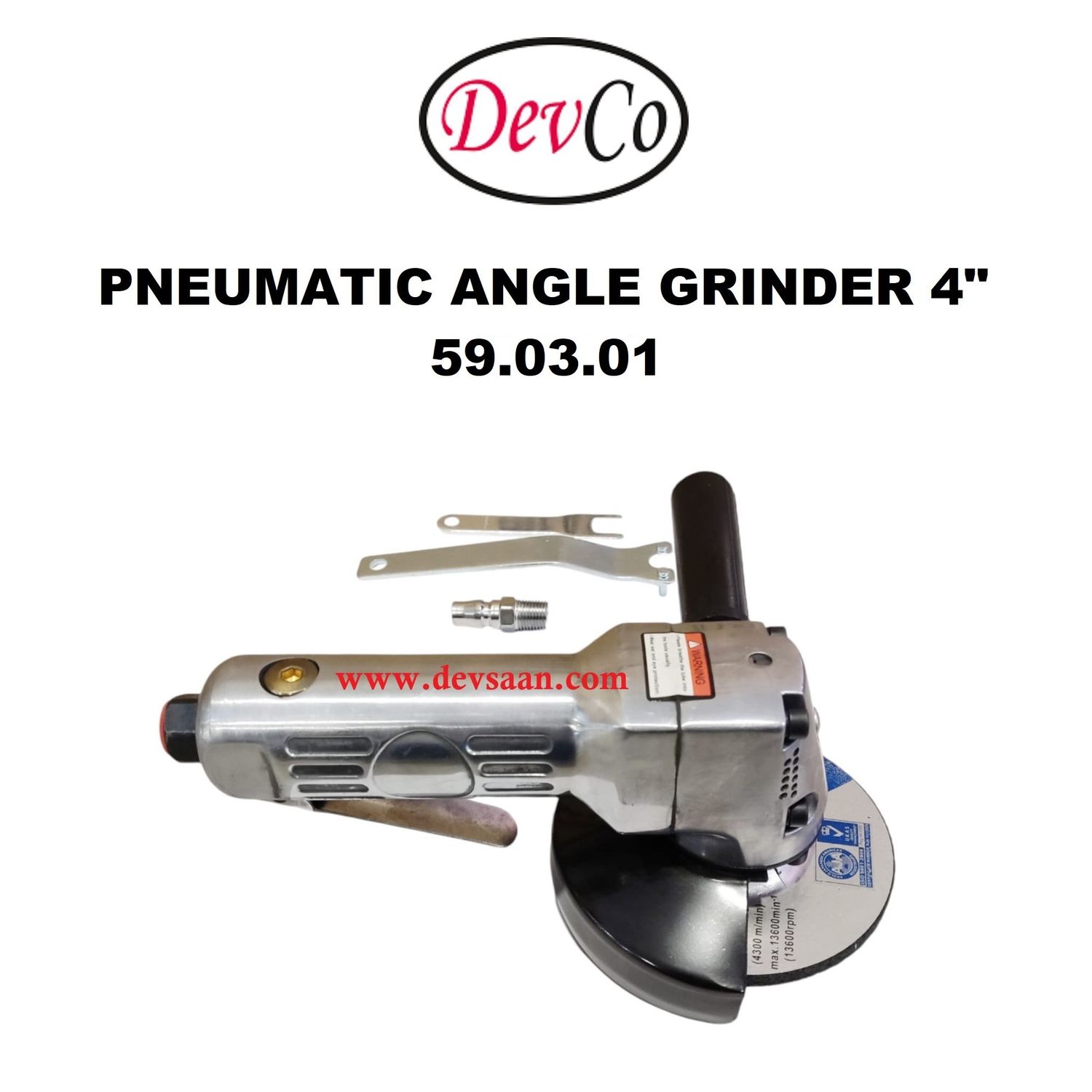 Pneumatic Angle Grinder 4 Inch - IMPA 59 03 01