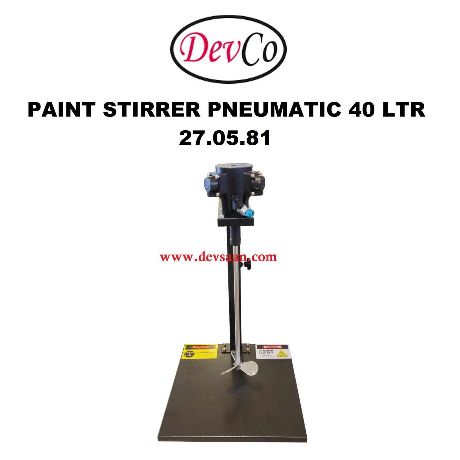 Paint Stirrer Pneumatic 40 Ltr - IMPA 27 05 81