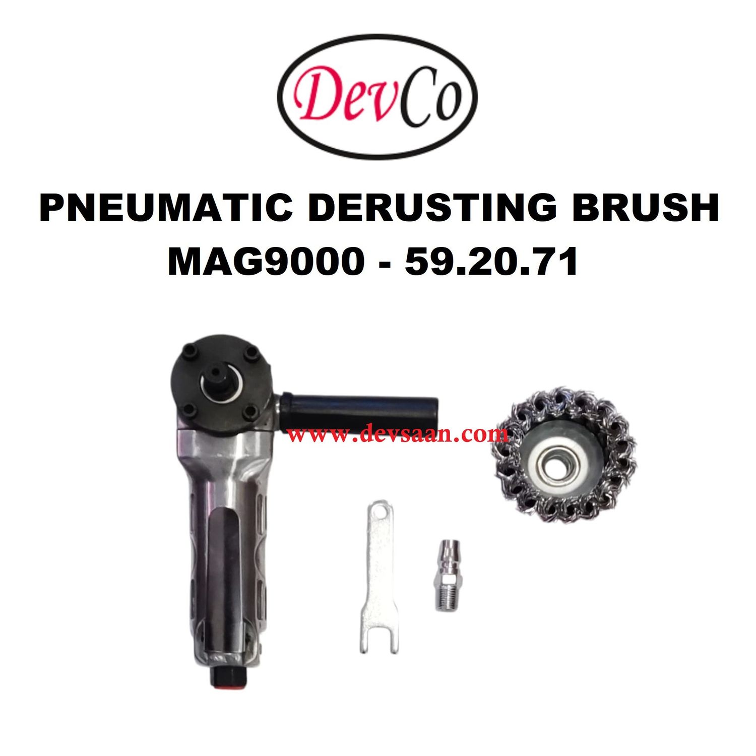 Pneumatic Derusting Brush MAG9000 - IMPA 59 20 71