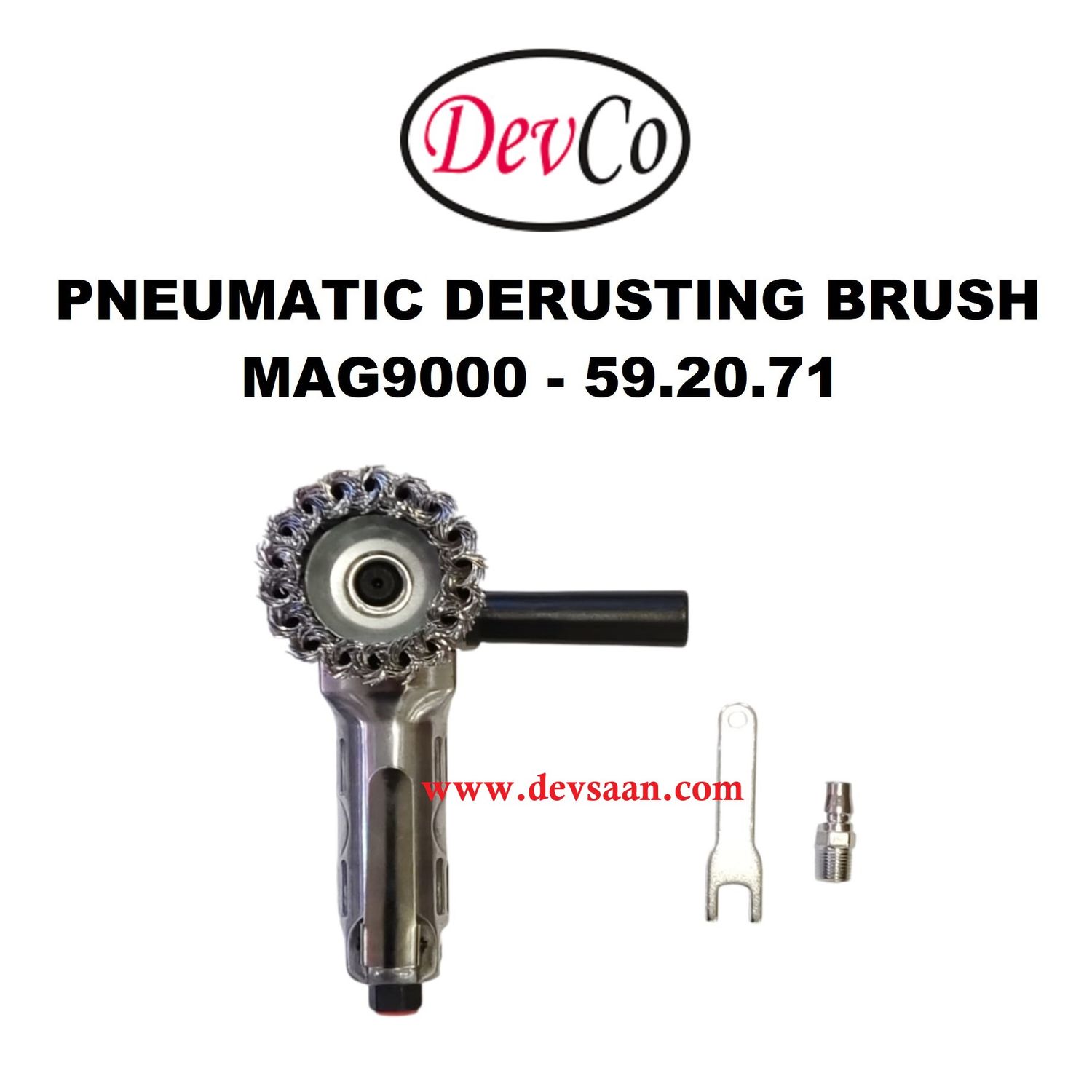 Pneumatic Derusting Brush MAG9000 - IMPA 59 20 71