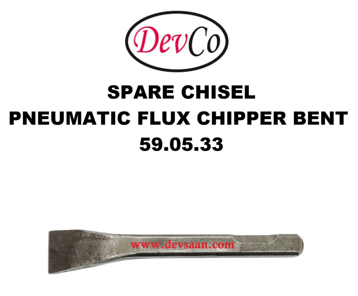 Spare Chisel Bent for Pneumatic Flux Chipper - IMPA 59 05 33
