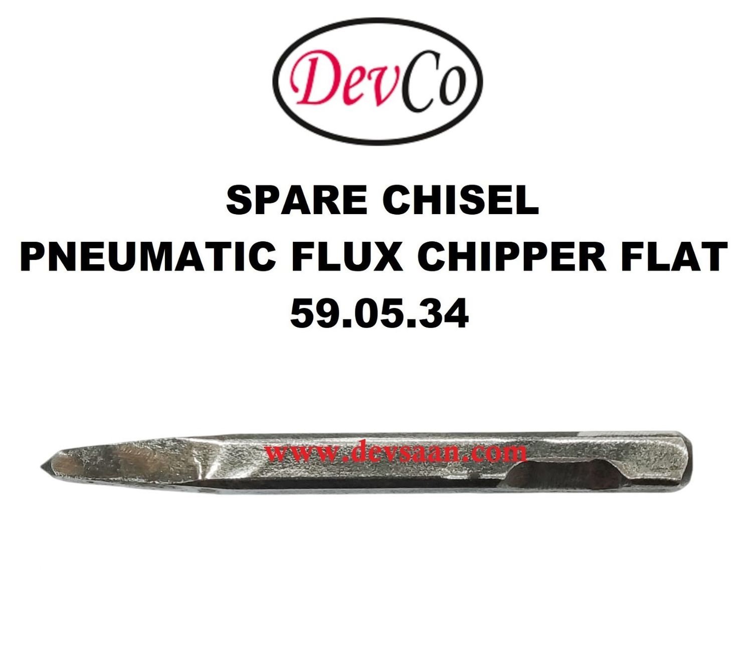 Spare Chisel Flat for Pneumatic Flux Chipper - IMPA 59 05 34