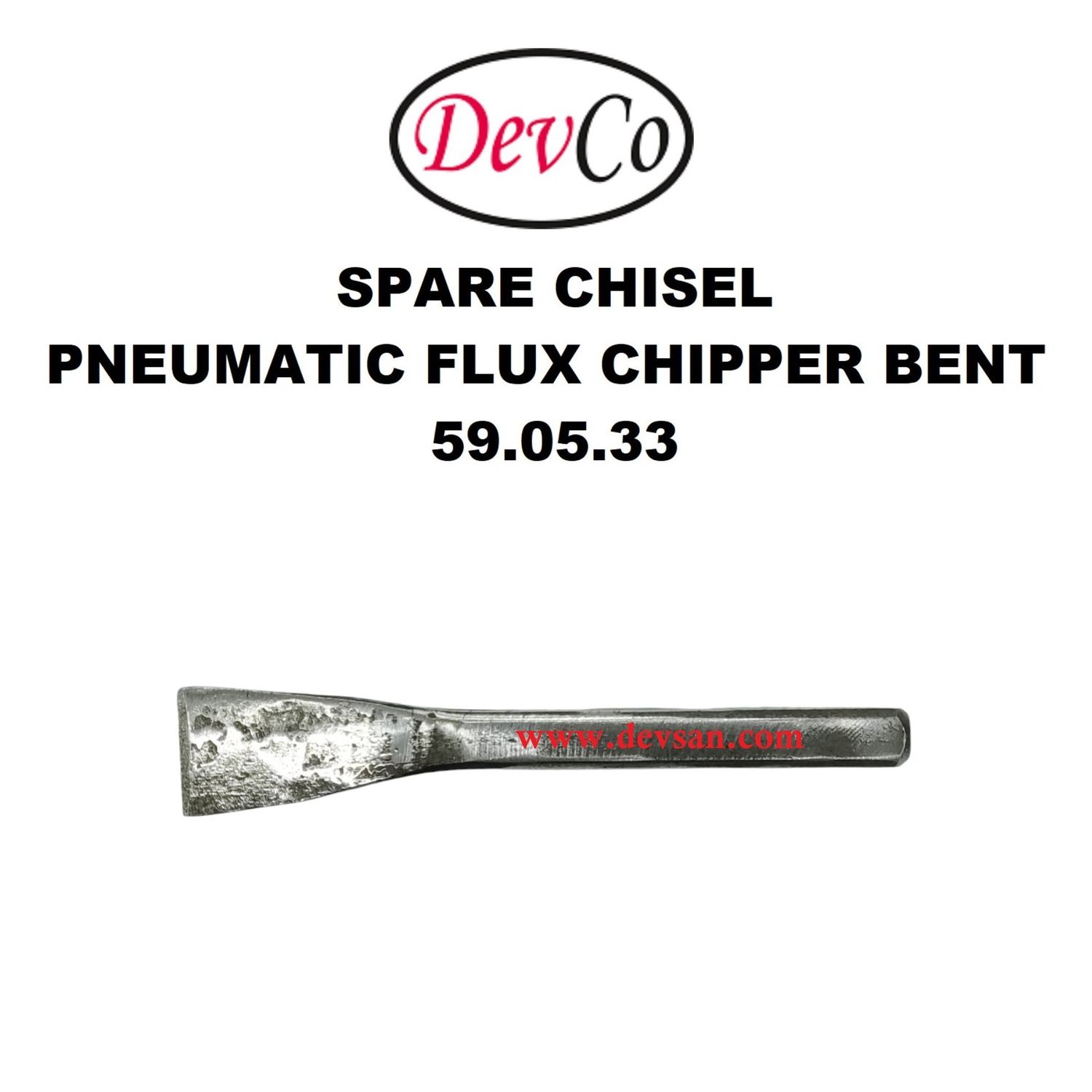 Spare Chisel Bent for Pneumatic Flux Chipper - IMPA 59 05 33