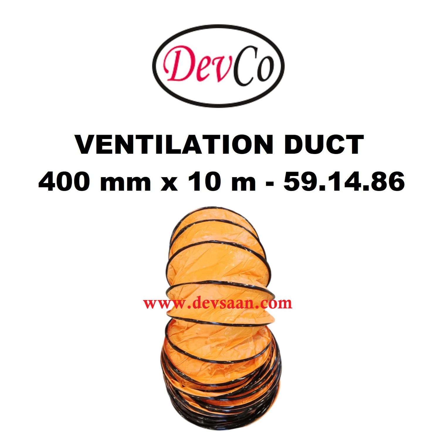 Ventilation Duct 400 mm x 10 Mtr - IMPA 59 14 86