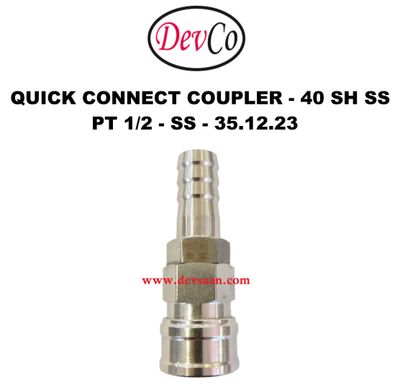 40 SH SS Quick Connect Coupler - PT 1/2 40 SH SS Quick Connect Coupler - PT 1/2