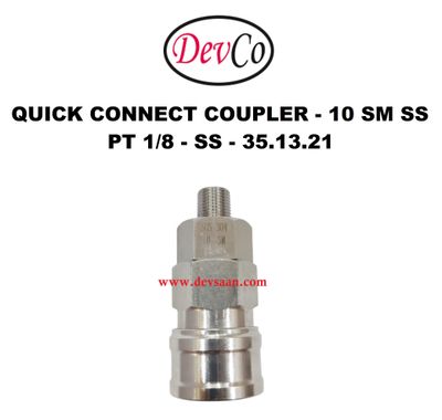 10 SM SS Quick Connect Coupler - PT 1/8