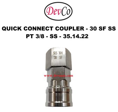 30 SF SS Quick Connect Coupler - PT 3/8 30 SF SS Quick Connect Coupler - PT 3/8