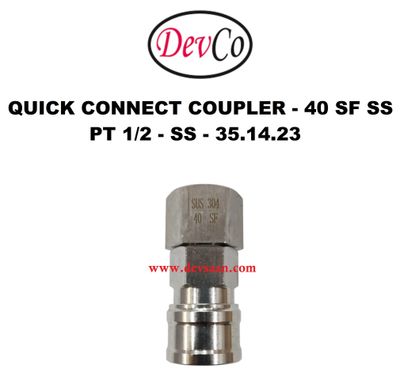 40 SF SS Quick Connect Coupler - PT 1/2 40 SF SS Quick Connect Coupler - PT 1/2
