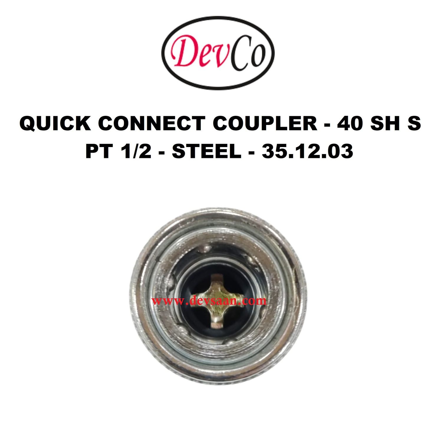 40 SH S Quick Connect Coupler - PT 1/2