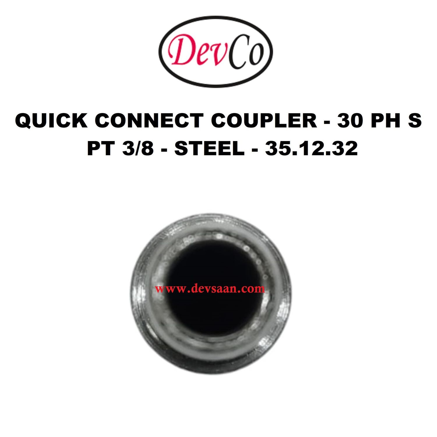 30 PH S Quick Connect Coupler - PT 3/8