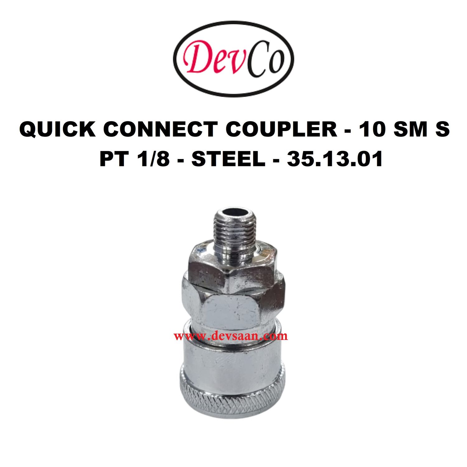 10 SM S Quick Connect Coupler - PT 1/8