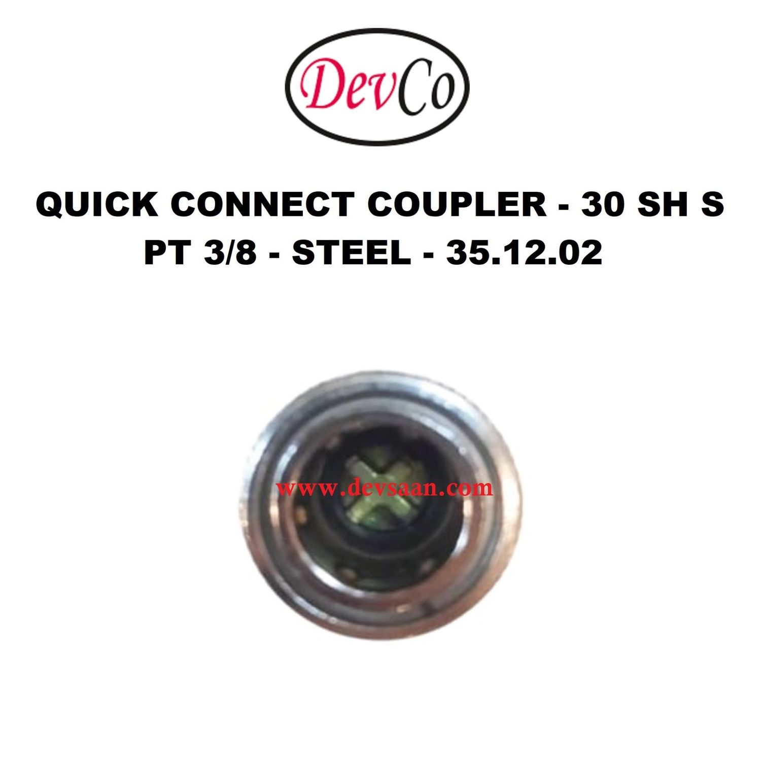 30 SH S Quick Connect Coupler - PT 3/8